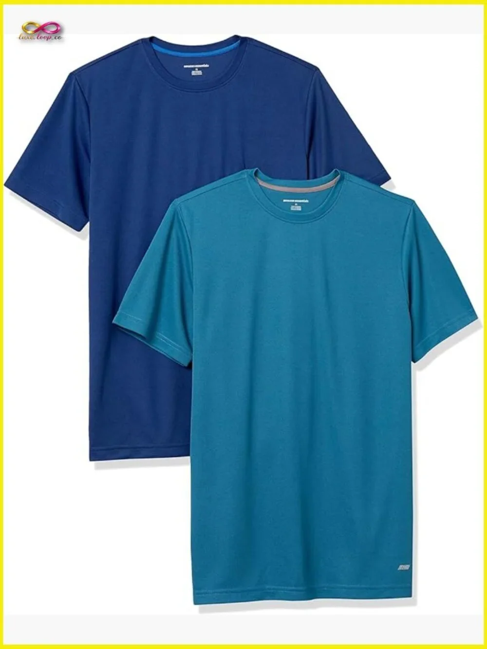 Relaxed Fit Performance Tech T-Shirts Pack of 2 Moisture Wicking Breathable